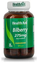 Bilberry 275mg 30 ταμπλέτες Health Aid