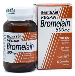 Bromelain 500mg 30 φυτικές κάψουλες Health Aid
