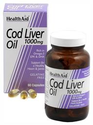 Cod Liver Oil Μουρουνέλαιο 1000mg 30 μαλακές κάψουλες Health Aid