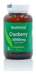 Health Aid Cranberry Extract 5000mg 60 ταμπλέτες από το Pharm24