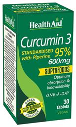 Curcumin 3 600mg Κουρκουμάς 30 ταμπλέτες Health Aid