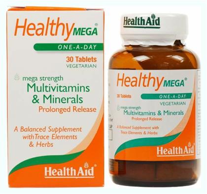 Healthy Mega Πολυβιταμίνη 30 x 1 ταμπλέτες 30τμχ Health Aid