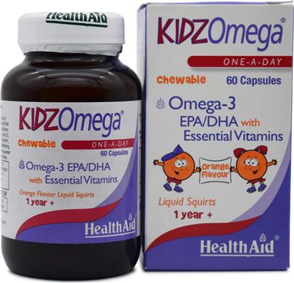 Health Aid KidzOmega 60 μασώμενες ταμπλέτες