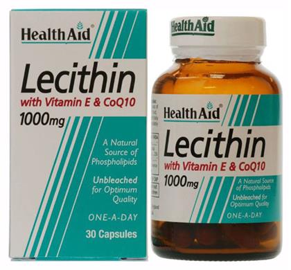 Lecithin with Vitamin E & Q10 1000mg 30 x 1 κάψουλες Health Aid