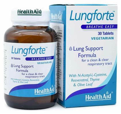 Lungforte Breathe Easy 30 ταμπλέτες Health Aid