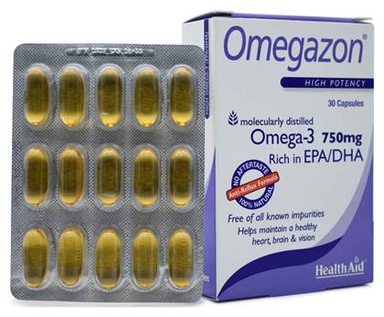 Omegazon Ιχθυέλαιο 750mg 30 κάψουλες Health Aid