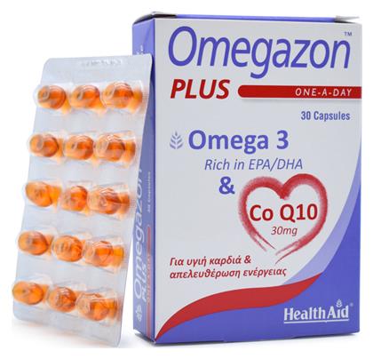 Omegazon Plus One A Day Omega 3 & CoQ10 Ιχθυέλαιο 30 κάψουλες Health Aid