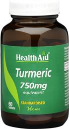Health Aid Turmeric 750mg 60 ταμπλέτες από το Pharm24