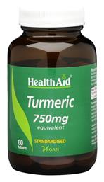Turmeric 750mg 60 ταμπλέτες Health Aid