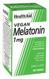 Vegan Melatonin 1mg Συμπλήρωμα για τον Ύπνο 90 ταμπλέτες Health Aid