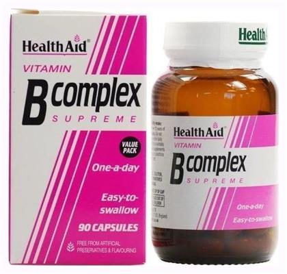 Vitamin B Complex 90 Caps Βιταμίνη 90 κάψουλες Health Aid