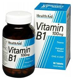 Vitamin B1 Βιταμίνη 100mg 90 ταμπλέτες Health Aid
