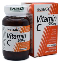 Vitamin C 500mg Chewable 60 μασώμενες ταμπλέτες Health Aid