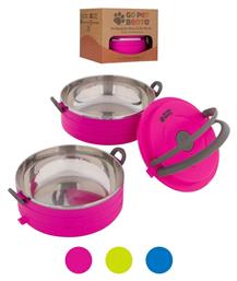 On The Go Pet Bento Μπωλ Ροζ 2τμχ 450ml Healthy Human