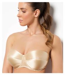 Μπεζ Strapless Σουτιέν χωρίς Ενίσχυση Helen