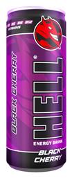 Energy Drink Black Cherry με Ανθρακικό 250ml Hell