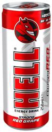 Energy Drink Red Grape με Ανθρακικό 250ml Hell