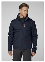 Helly Hansen Crew Ανδρικό Χειμωνιάτικο Μπουφάν Αδιάβροχο Navy Μπλε από το Plus4u
