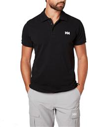 Helly Hansen Transat Ανδρική Μπλούζα Polo Κοντομάνικη Μαύρη από το Plus4u