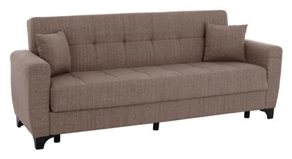 Hema Τριθέσιος Καναπές Κρεβάτι 225x84x88εκ. Καφέ - HomeMarkt