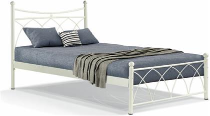 Hermes Κρεβάτι Διπλό Μεταλλικό Μπεζ για Στρώμα 150x200cm - Fylliana