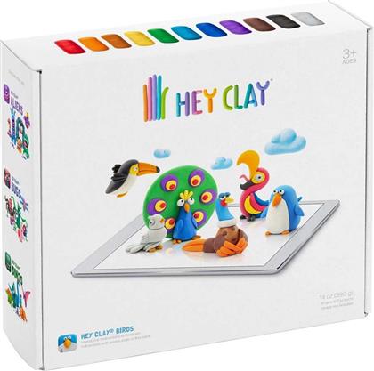 Hey Clay Claymates Πουλιά Πολύχρωμος Πηλός 390gr από το Moustakas Toys
