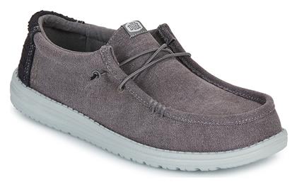 Wally Ανδρικά Loafers σε Γκρι Χρώμα Hey Dude