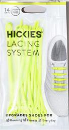 Hickies 2.0 Laces Κορδόνια Παπουτσιών Κίτρινα 14τμχ 11.6cm