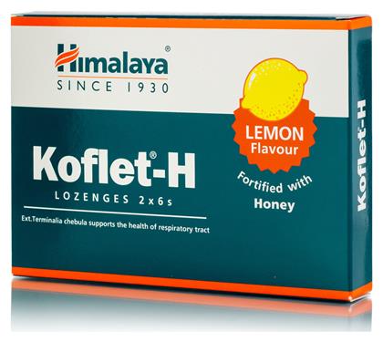 Koflet-H Lozenges Παστίλιες για Ξηρό και Παραγωγικό Βήχα 12τμχ Himalaya Wellness