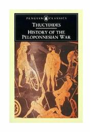 HISTORY OF THE PELOPONNESIAN WAR - Penguin