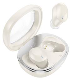 EQ3 In-ear Bluetooth Handsfree Ακουστικά με Θήκη Φόρτισης Μπεζ Hoco