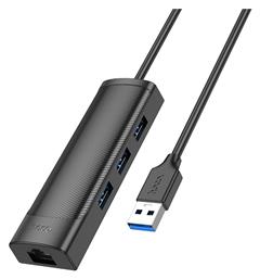 Hb42 Easy USB 3.0 Hub 4 Θυρών με σύνδεση USB-A / Ethernet Hoco