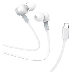 M86 In-ear Handsfree Ακουστικά με Βύσμα USB-C Λευκό Hoco