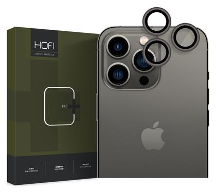 Camring Pro+ Προστασία Κάμερας Tempered Glass Μαύρο για το iPhone 15 Pro / 15 Pro Max Hofi