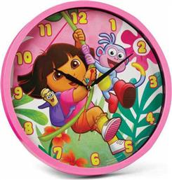 Hollytoon Παιδικό Ρολόι Τοίχου Dora & Boots Πλαστικό 35εκ.