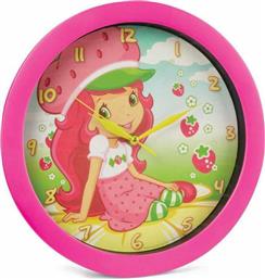 Hollytoon Παιδικό Ρολόι Τοίχου Strawberry Πλαστικό 28εκ.