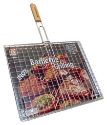 Διπλή Ανοξείδωτη Σχάρα Ψησίματος 36x44εκ. HCBG2809 Home & Camp