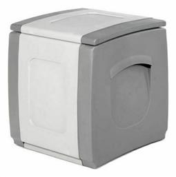 Μπαούλο Αποθήκευσης Εξωτερικού Χώρου Strong Box Compact Πλαστικό 100lt Γκρι/Ανθρακί Μ50xΠ54xΥ57εκ. Homeplast