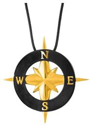 Compass (Never Lost) Κολιέ Επιχρυσωμένο Honor Omano