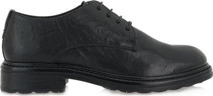 HOSIS OXFORDS L116G2942002 - ΜΑΥΡΟ ΔΕΡΜΑ W20-PRF5294-01-0001-BURN BLACK PU-LEA από το Tsakiris Mallas