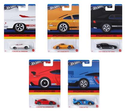 Αυτοκινητάκι CELEBRATIONS PORSCHE - Πολύχρωμο για 3+ Ετών (Διάφορα Σχέδια) 1τμχ Hot Wheels