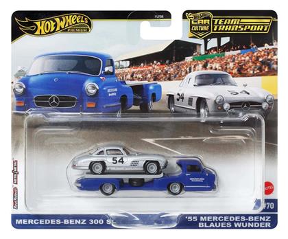 Φορτηγό Mercedes-Benz 300 SL & '55 Mercedes-Benz Blaues Wunder για 3+ Ετών Hot Wheels