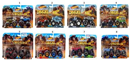 Monster Trucks Assorted (Διάφορα Σχέδια) 2τμχ Hot Wheels