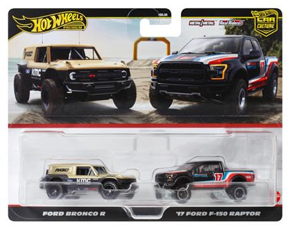 Premium Car Culture Real Riders Σετ 2 Ford Bronco R & '17 Ford F-150 Raptor Hot Wheels