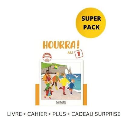 Hourra! 1 Super Pack (livre + Cahier + Lexique + Cadeau Surprise) - - 9782024240022 - Www.ar-shop.gr Hachette