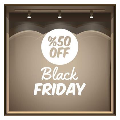 Αυτοκόλλητο Βιτρίνας Black Friday 70x55cm 26-305 Houseart