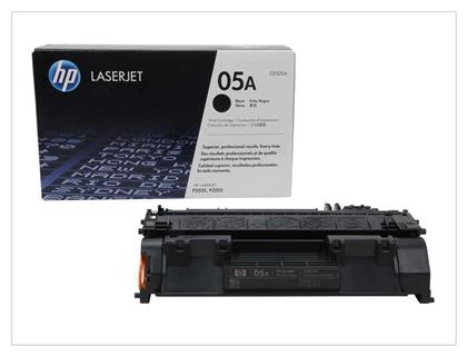 05A Γνήσιο Toner Laser Εκτυπωτή Μαύρο 2300 Σελίδων (CE505A) HP