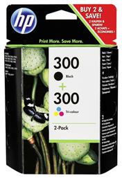 300 Πακέτο 2 Μελανιών Εκτυπωτή InkJet Πολλαπλό (Color) / Μαύρο (CN637EE) HP