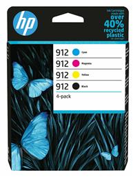 912 Γνήσιο Πακέτο 4 Μελανιών Εκτυπωτή InkJet HP
