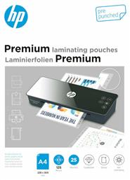 Premium Φύλλα Πλαστικοποίησης με Τρύπες Αρχειοθέτησης για Α4 125mic 25τμχ HP